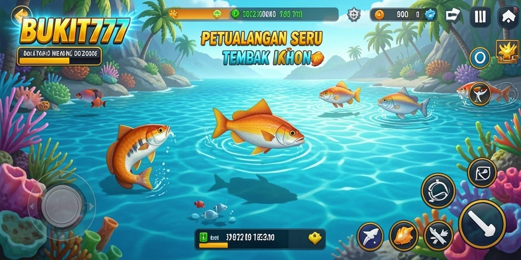 Tampilan menarik dari gameplay Tembak Ikan BUKIT777 yang seru.