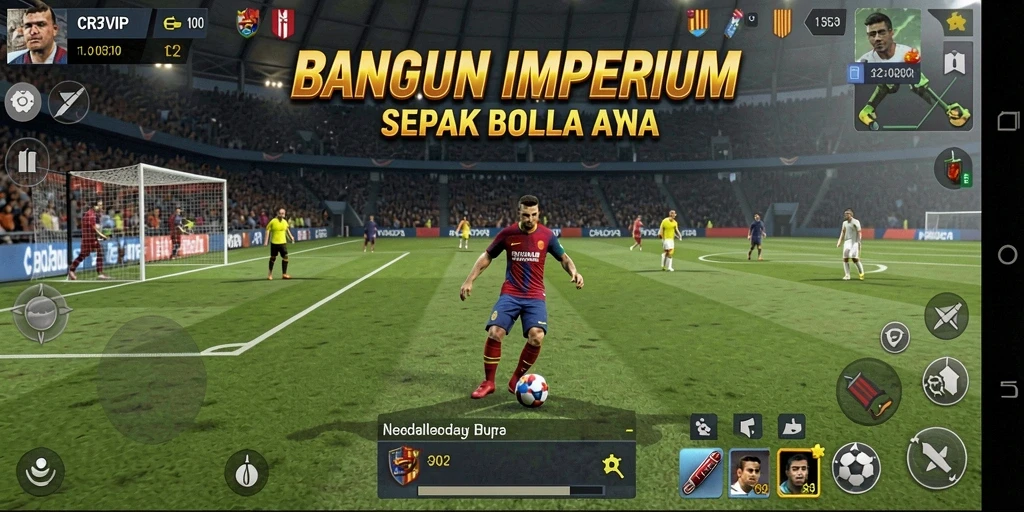 Tampilan screenshot gameplay Tycoon CR7VIP yang menegangkan.