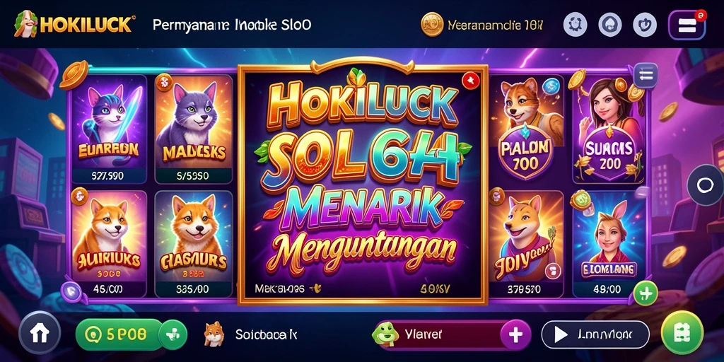 Tampilan gameplay HOKILUCK yang menarik dan seru.