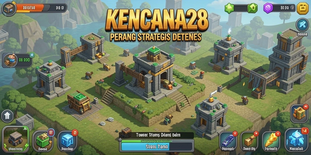 Gameplay menarik KENCANA28 dalam pertahanan menara.