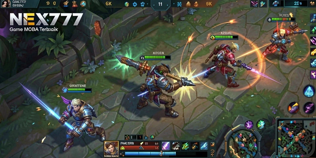 Tampilan gameplay seru NEX777 dalam aksi pertempuran.