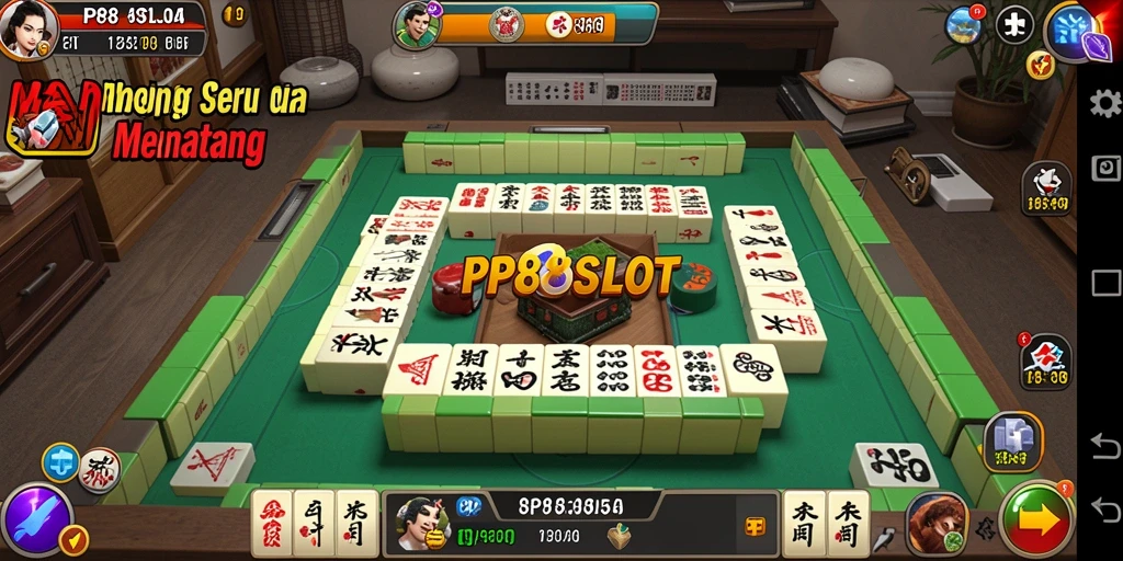 Tampilan menawan dari gameplay Mahjong di PP88SLOT.