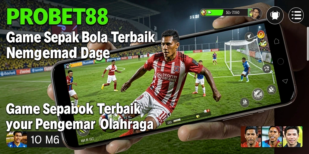 Tampilan gameplay seru dalam permainan sepak bola PROBET88.