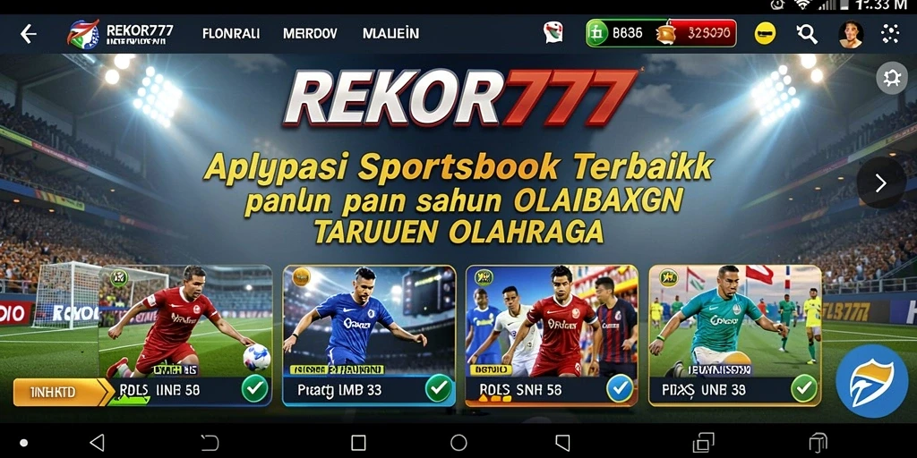 Tampilan gameplay seru dari aplikasi Sportsbook REKOR777.