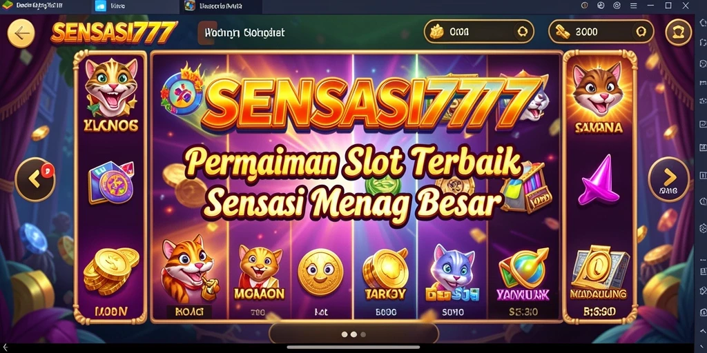 Screenshot gameplay SENSASI777 yang menampilkan serunya bermain Slot.